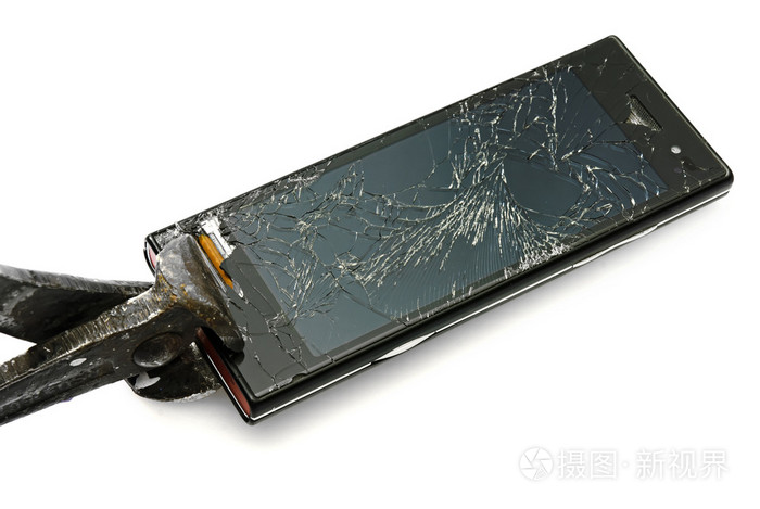 损坏的智能手机