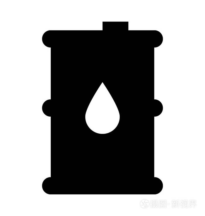 石油每桶矢量图标