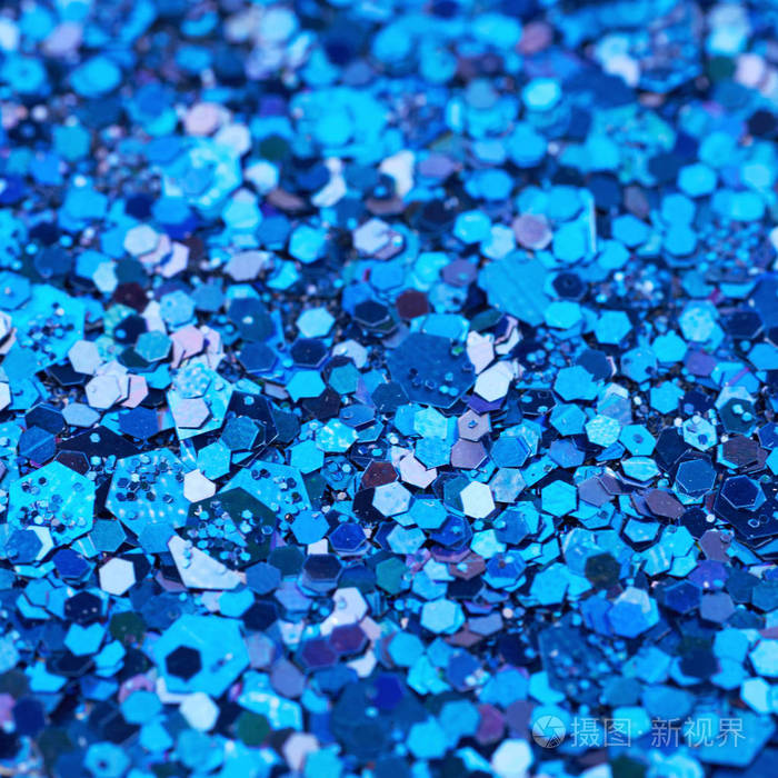 表面涂有彩色亮片