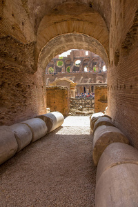 细节从内部罗马竞技场 amphiteater 在罗马