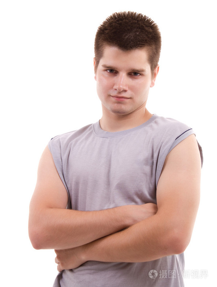 年轻健康男子画像