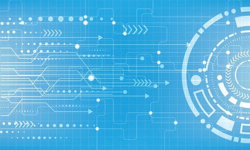 抽象的未来数字科学技术概念图片
