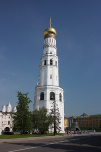 钟楼伊凡伟大的莫斯科克里姆林宫。