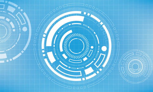 抽象的未来数字科学技术概念