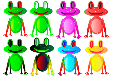 一组青蛙