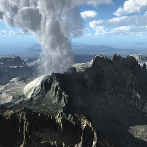 火山爆发图片