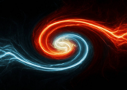 火和冰闪电, 电等离子漩涡照片