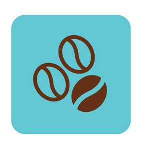 咖啡豆矢量图标