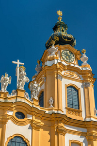 圣徒彼得和保罗教堂在奥地利梅尔克修道院