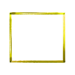 黄色水彩垃圾框