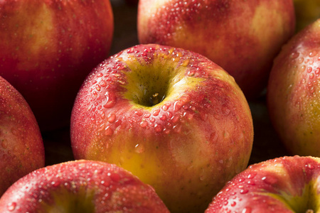 原始的红色有机甜探戈嘎啦苹果照片