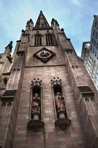 马修马克雕像三一教堂纽约城外图片