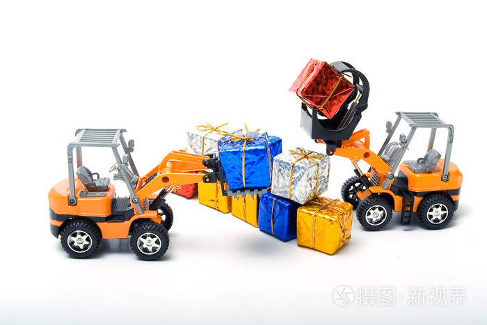 模型玩具卡车转移礼物