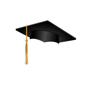 Mortarboard 孤立矢量插图