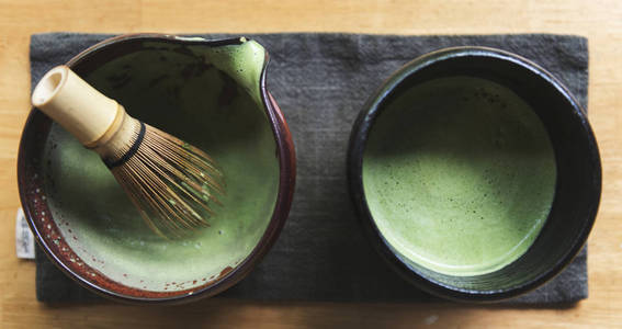 传统日本抹绿茶