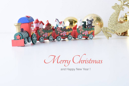 多彩集团的木制玩具火车, 新年快乐, 圣诞节