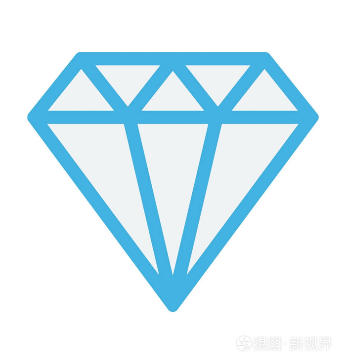 钻石矢量图标