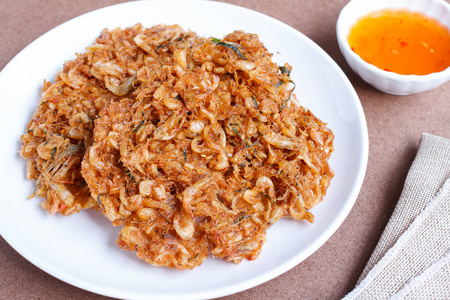 脆皮虾泰国的街头食品, 脆皮虾, 炸虾照片