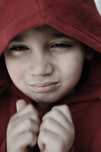 男孩害怕担心照片