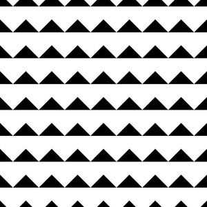 平铺黑色和白色三角矢量模式