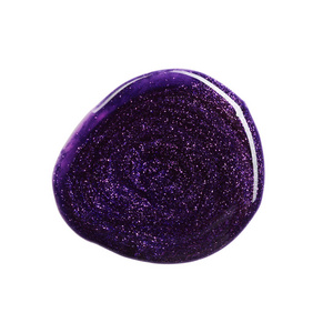 紫色指甲油的污点
