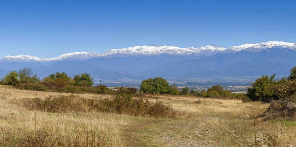 景观在 Kakheti 地区, 佐治亚州