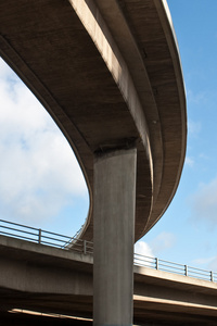 立交桥，高架公路 单机或编队低空飞行