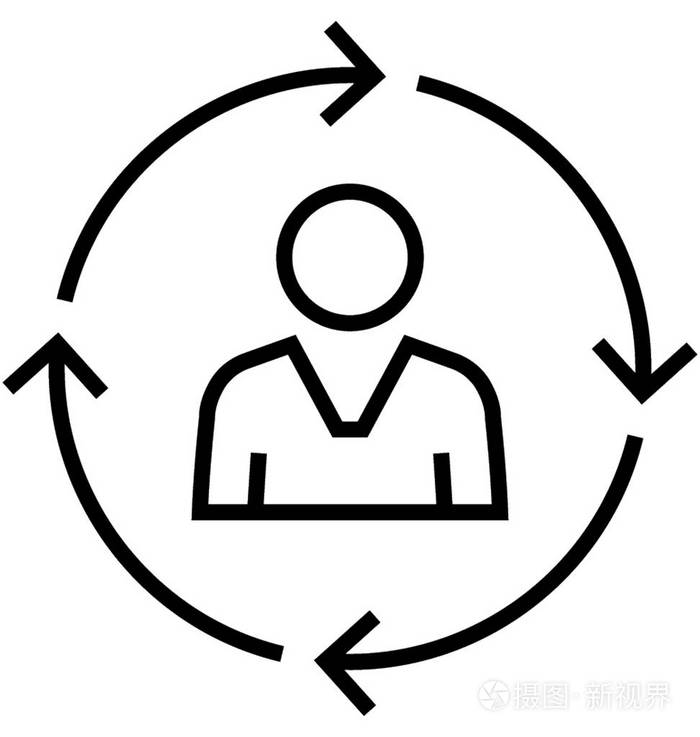 专业化线向量图标