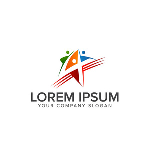 明星人物 logo 设计概念模板照片