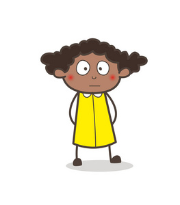 漫画女孩害怕和脸红的表情照片