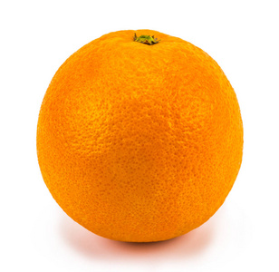 孤立在白色背景上的鲜橙色水果