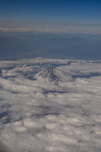 夏天的云海富士山