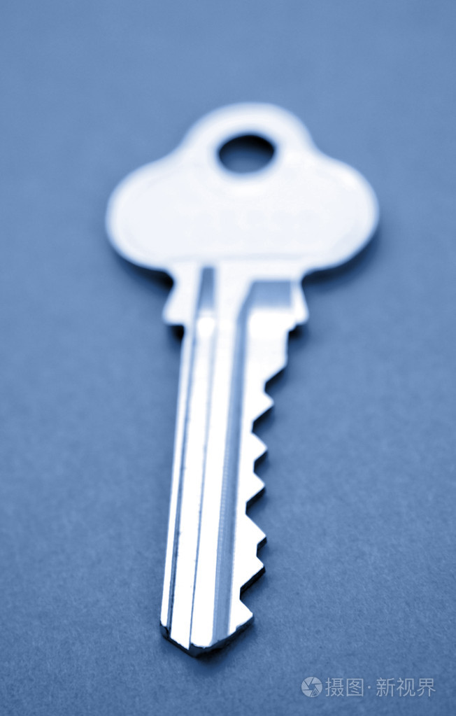 门钥匙选择性聚焦特写