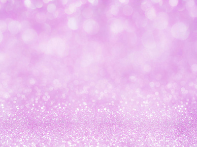 紫色抽象闪光背景与散。灯光模糊柔和的粉红色为浪漫背景, 轻散节日派对背景圣诞节和除夕背景