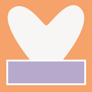 情人节贺卡的设计与心脏和位置的标志在框架