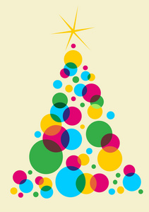 圣诞树用气泡设计