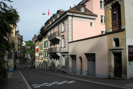 瑞士卢塞恩老街建筑图片