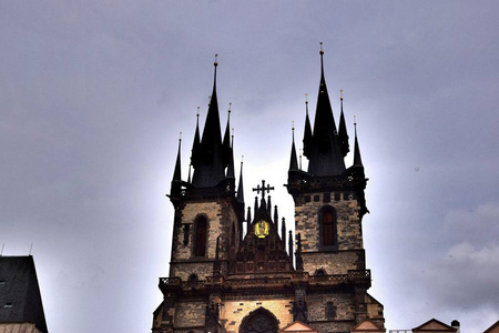 欧洲古代城市历史风景布拉格 美丽的捷克共和国城市