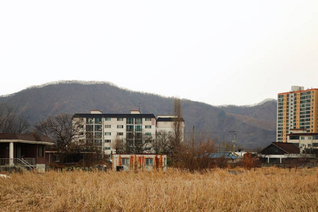 韩国建筑模糊图片