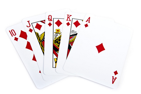 扑克矢量背景与卡符号一套与皇室同花顺俱乐部皇室同花顺扑克卡赌博
