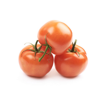 成熟的红番茄孤立