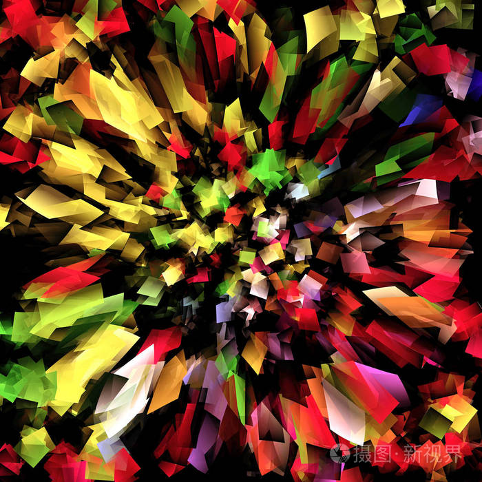 渐变的抽象着色背景与视觉波浪和照明效果