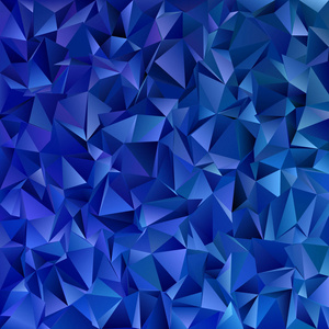 几何抽象不规则三角形平铺背景马赛克矢量设计从三角形在暗蓝色的色调