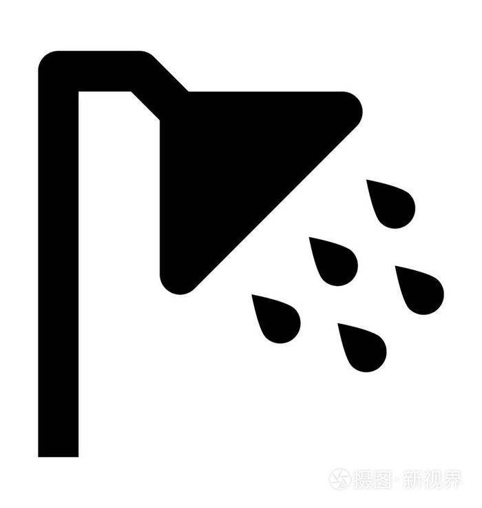 淋浴矢量图标插画-正版商用图片02z5hj-摄图新视界