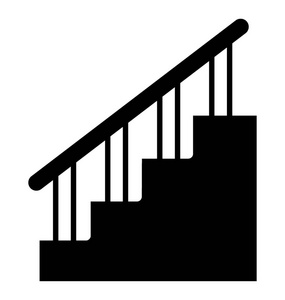 楼梯栏杆标志符号图标照片