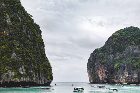 位于泰国皮皮岛的玛雅湾 海滩