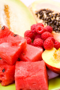 若干水果盘照片