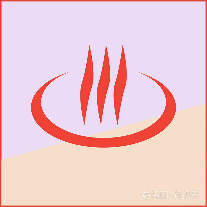 热图标蒸汽矢量图
