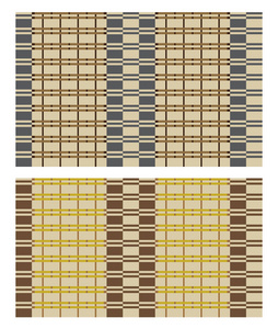 无缝矢量纹理的竹幕或茅草的餐垫。包括在矢量文件中的色板