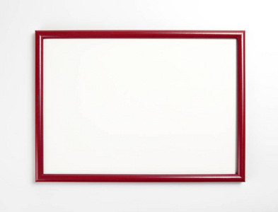 绘画或图片在白色背景上的红色框